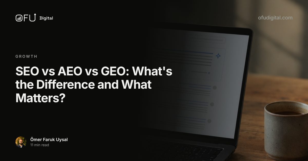 SEO vs AEO vs GEO: What's the Difference and What Matters?
